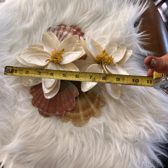 Shell magnolia pearlescent home decor mid century modern - Picture 7 of 9